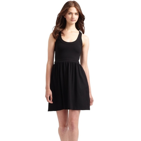 Cynthia Rowley Dresses & Skirts - New Cynthia Rowley Black Double Knit Racerback Dress Medium